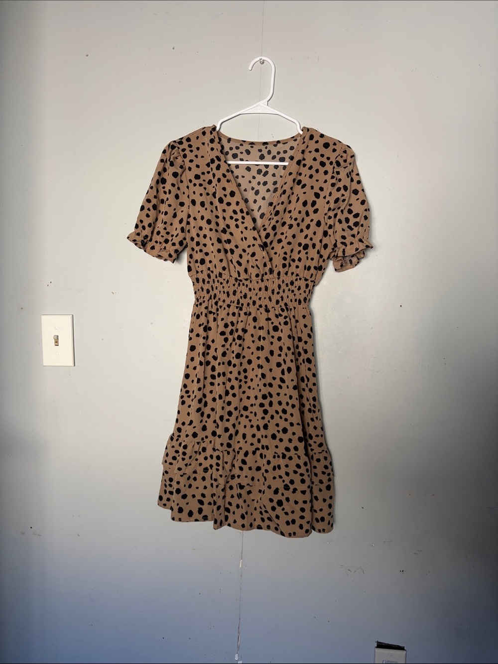 Brown and Black Dress